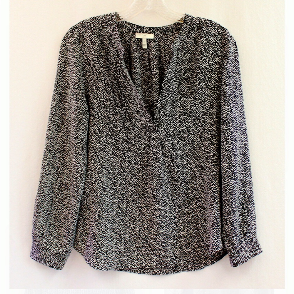 Joie Peterson Dotted Silk Blouse